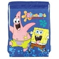 thumbnail image 1 of Spongebob Nickelodeon Blue Drawstring Backpack, 1 of 1