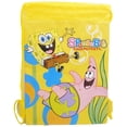 thumbnail image 1 of Spongebob Nickelodeon Yellow Drawstring Backpack, 1 of 1