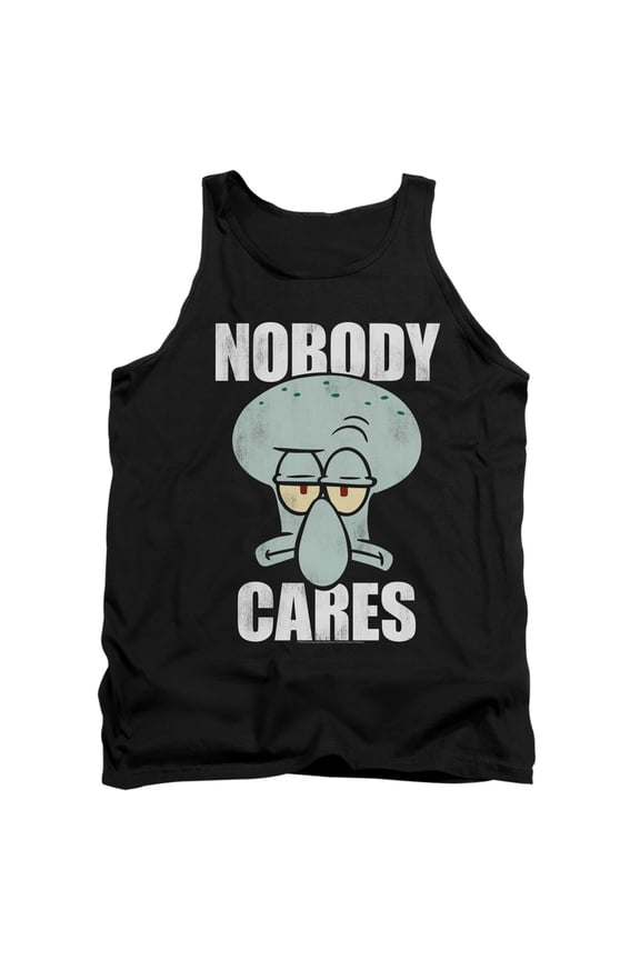 Spongebob Nobody Cares Meme Unisex Adult Tank Top