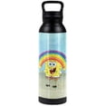 thumbnail image 1 of Spongebob Official Spongebob Rainbow 24 oz Insulated Canteen Water Bottle, Leak Resistant, Vacuum Insulated Stainless Steel with Loop Cap, 1 of 7