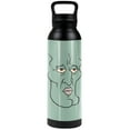 thumbnail image 1 of Spongebob Official Squidward Handsome Face 24 oz Insulated Canteen Water Bottle, Leak Resistant, Vacuum Insulated Stainless Steel with Loop Cap, 1 of 1