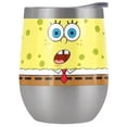 thumbnail image 1 of Spongebob Official Surprise Face 12 oz Stemless Tumbler, Stainless Steel Travel Cup|Lake Tumbler|Insulated with Leak Resistant Slide-Lock Lid, 1 of 7