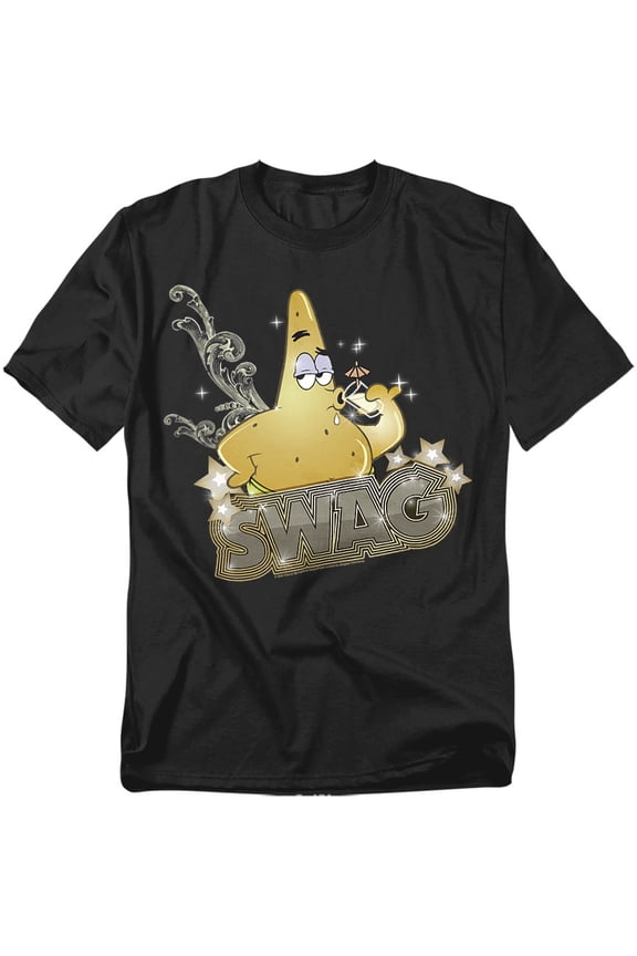 Spongebob T-Shirt Patrick Has Swag Unisex Graphic Tee For Men & Women