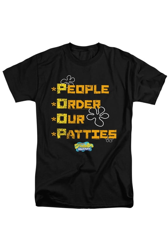 Spongebob People Order Our Patties Unisex Adult Tall T Shirt