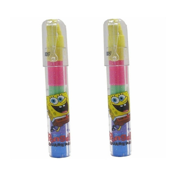 Dinosaur Bar-B-Que Spongebob Erasers, Assorted Colors, 6 Count