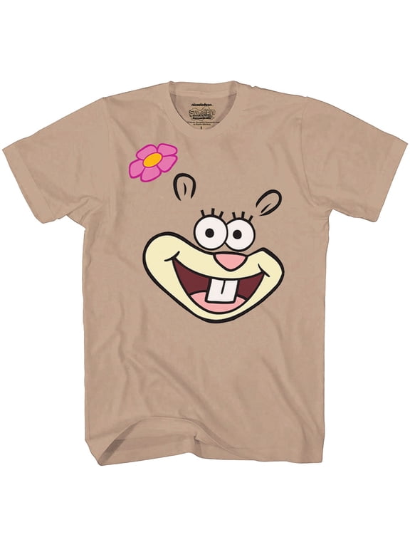 Short Sleeve Crew Neck Spongebob Sandy Cheeks Graphic T-Shirt (Men's)