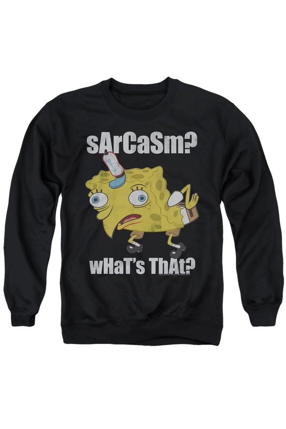 Spongebob Sarcasm Meme Unisex Adult Crewneck Sweatshirt