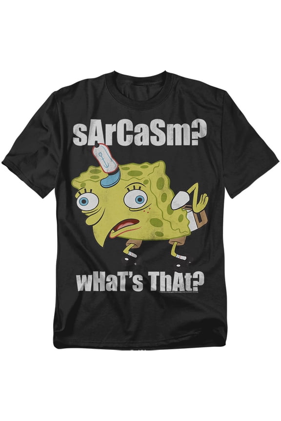 Spongebob T-Shirt Sarcasm Meme Unisex Graphic Tee For Men & Women