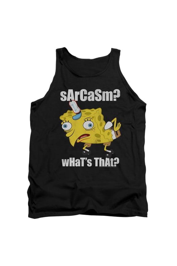 Spongebob Sarcasm Meme Unisex Adult Tank Top