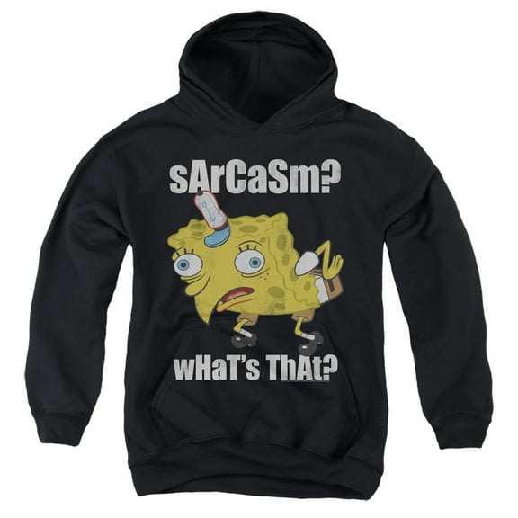 Spongebob Sarcasm Meme Unisex Youth Pull-Over Hoodie