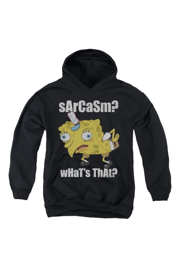 Spongebob Sarcasm Meme Unisex Youth Pull-Over Hoodie