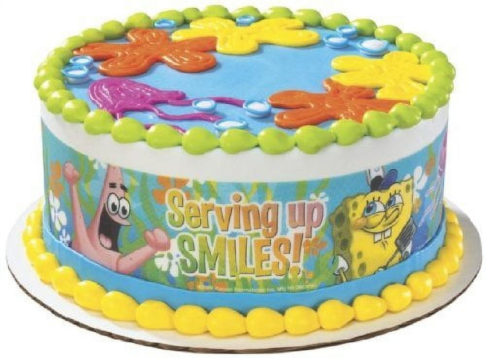 Serving Up Smiles Spongebob Party Prints Edible Cake Image, by A ...