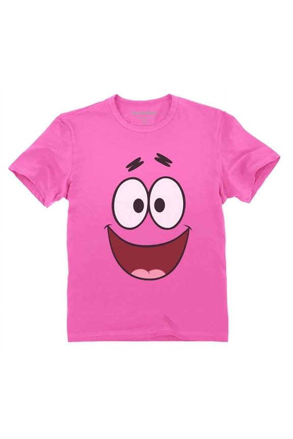 Spongebob Shirt Patrick Star Nickelodeon Halloween Youth Kids T-Shirt Small Pink