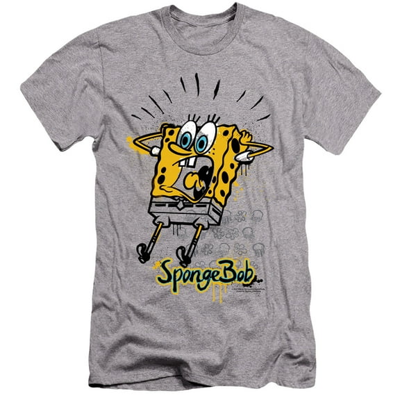 Spongebob Shocking! Unisex Adult Canvas Brand T Shirt