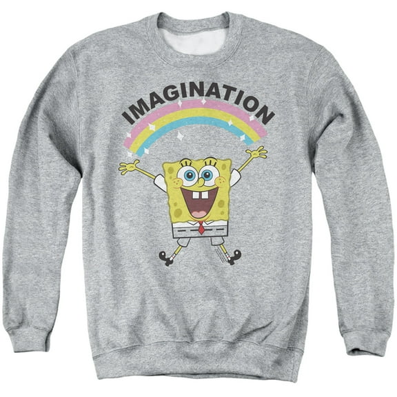 Spongebob Simple Imagination Unisex Adult Crewneck Sweatshirt