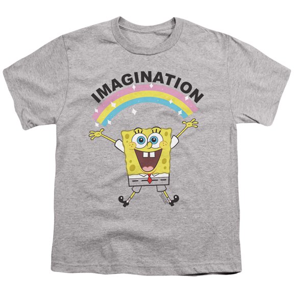 Spongebob Simple Imagination Unisex Youth T Shirt