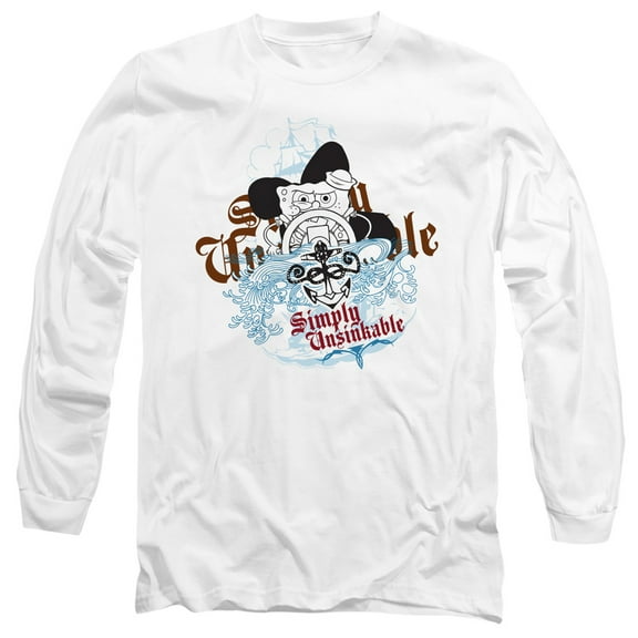 Spongebob Simply Unsinkable Unisex Adult Long-Sleeve T Shirt