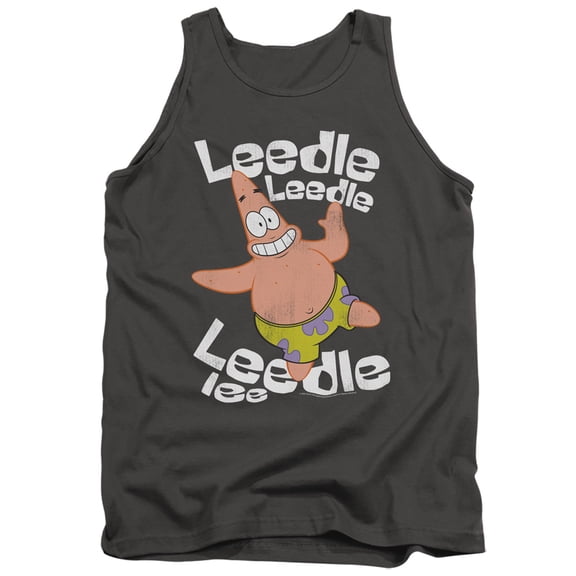 Spongebob Singing Patrick Unisex Adult Tank Top,Charcoal, X-Large
