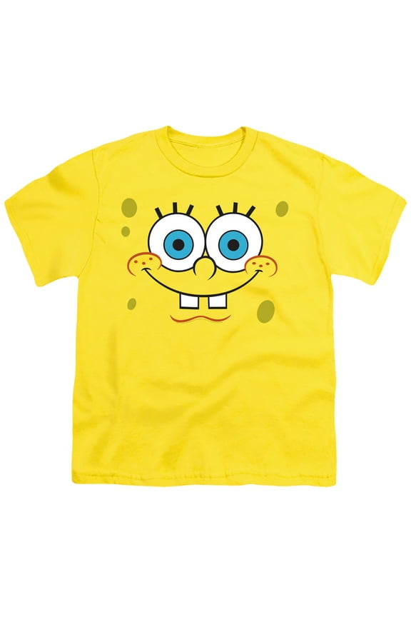 Spongebob Smiling Face Unisex Youth T Shirt