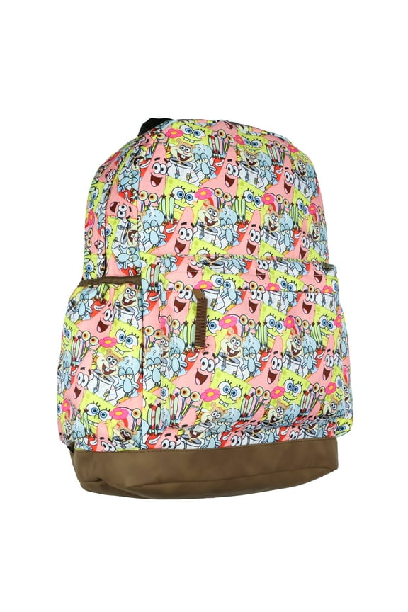Spongebob SquarePants Backpack Patrick Squidward Character Collage Tech Laptop Sleeve Book Bag 16"