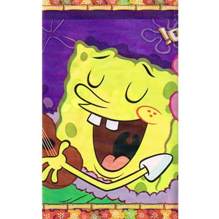Spongebob SquarePants 'Luau' Plastic Table Cover (1ct)