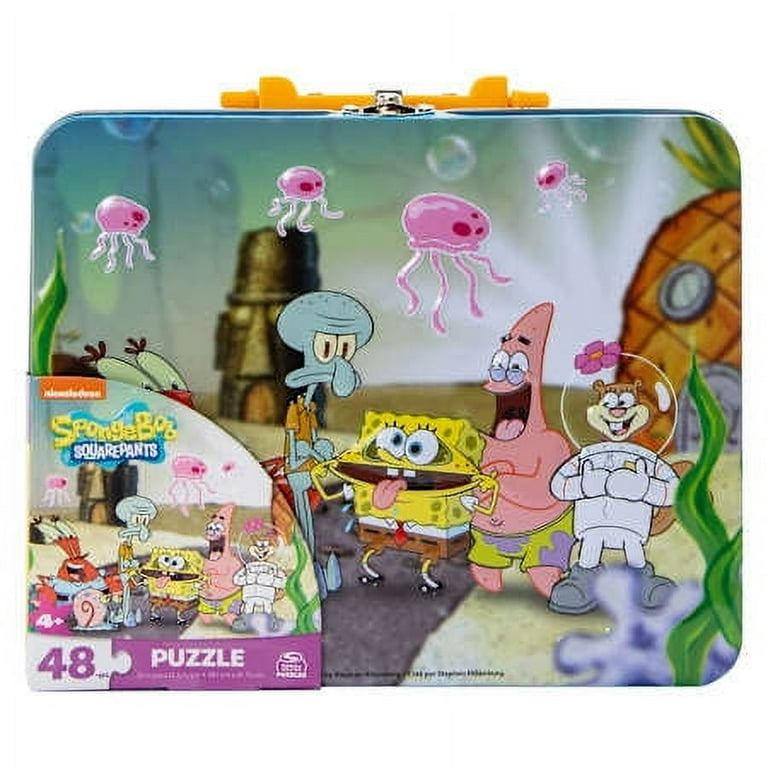 Spongebob Squarepants 48pc Puzzle in Tin Lunch Box - Walmart.com