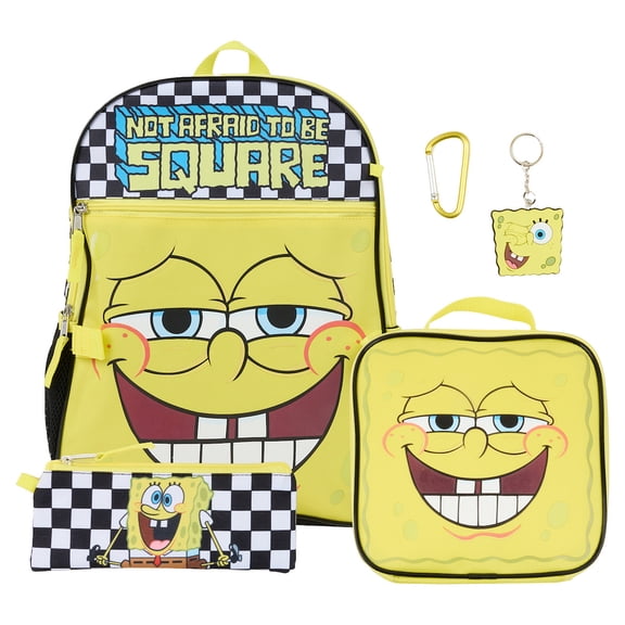 Spongebob Squarepants 5-Piece Backpack & Lunchbox Set