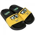 thumbnail image 1 of SpongeBob SquarePants Unisex Kids Slide Sandals, Jellyfishing Design Black & Yellow, Size 13, 1 of 4
