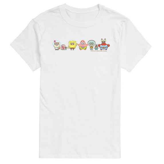 Spongebob Squarepants - Adorabob Lineup Full Color - Men's Short Sleeve Graphic T-Shirt