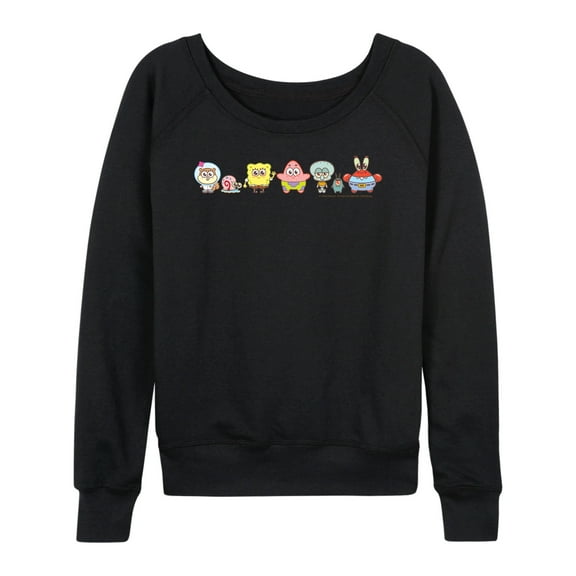 Spongebob Squarepants - Adorabob Lineup Full Color - Women's French Terry Long Sleeve Shirt