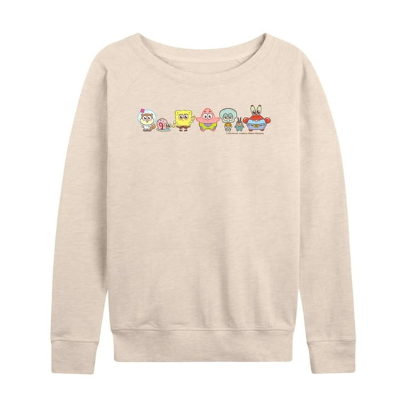 Spongebob Squarepants - Adorabob Lineup Full Color - Women's French Terry Long Sleeve Shirt