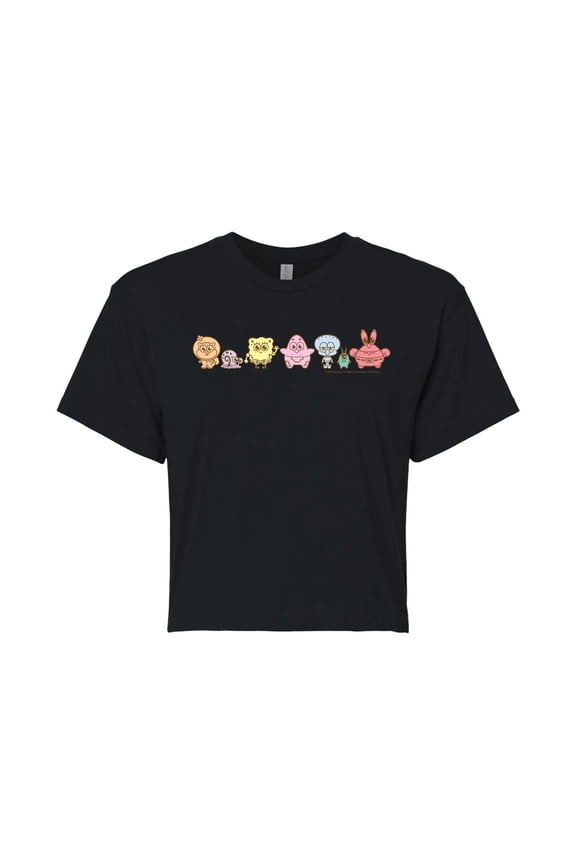 - Adorabob Lineup - Juniors Cropped Graphic T-Shirt