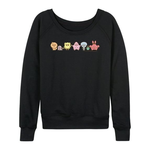 Spongebob Squarepants - Adorabob Lineup - Women's French Terry Long Sleeve Shirt