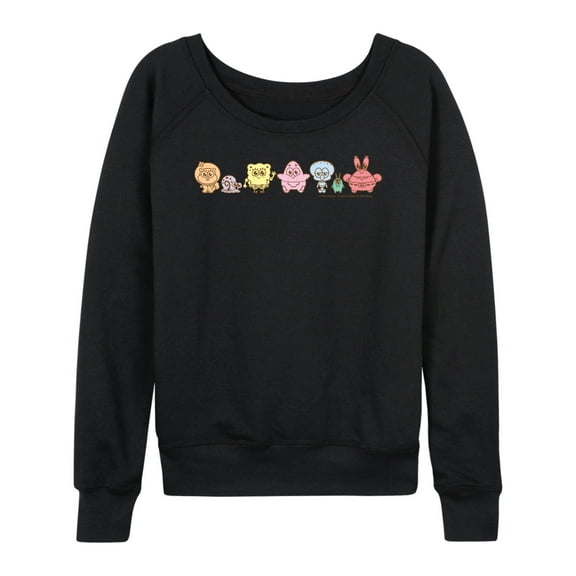 Spongebob Squarepants - Adorabob Lineup - Women's French Terry Long Sleeve Shirt