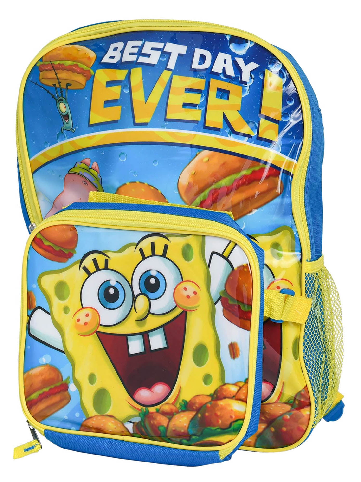 Spongebob Squarepants Allover 16 Backpack and 9.5 Dome Spongebob