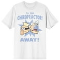 thumbnail image 1 of Spongebob Squarepants Barnacle Boy Chiropractor Mens White Graphic Tee - S, 1 of 3