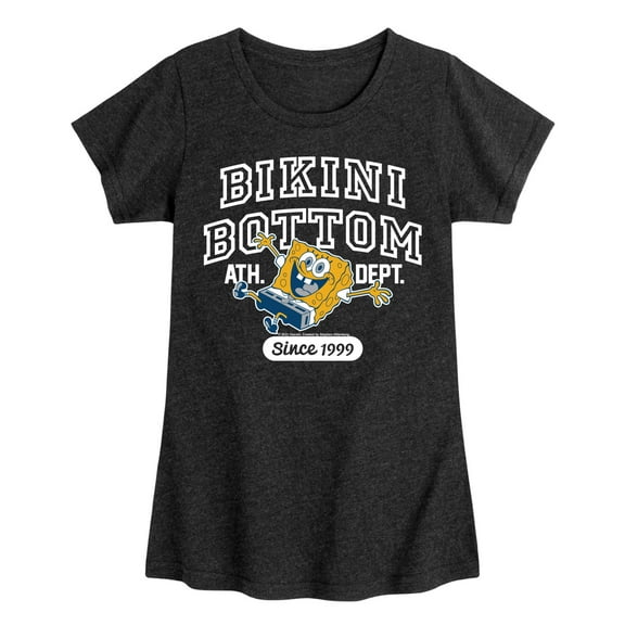 Spongebob Squarepants - Bikini Bottom Ath Dept - Girls Fitted Short Sleeve Graphic T-Shirt