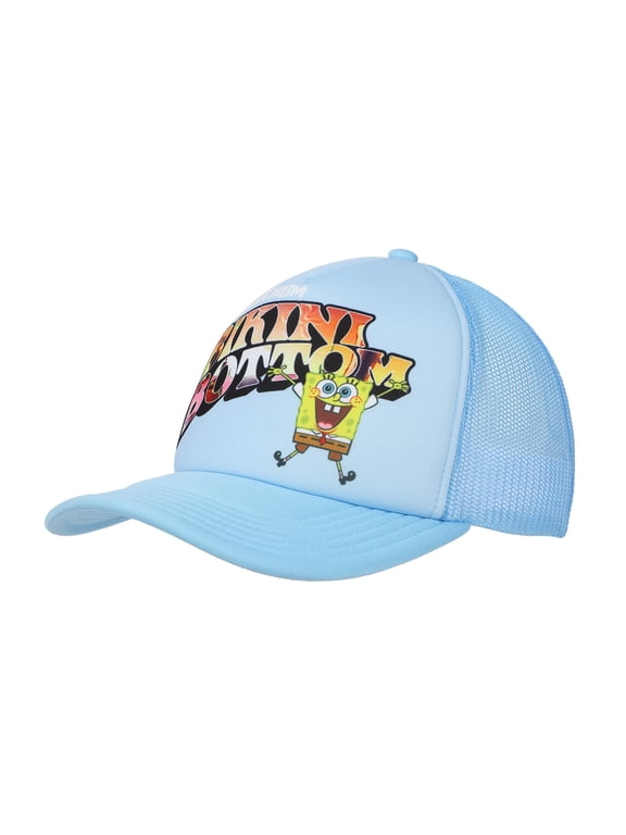 Spongebob Squarepants Bikini Bottom Blue Trucker Hat
