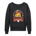 thumbnail image 1 of Spongebob Squarepants - Bikini Bottom Sluggers Women's Lightweight French Terry Wide Neck Long Sleeve Graphic Shirt, 1 of 6