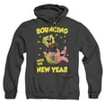 thumbnail image 1 of Spongebob Squarepants Bouncing Into the New Year Unisex Adult Pull-Over Heather Hoodie, 1 of 3