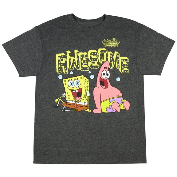Spongebob Squarepants Boy's Bob And Patrick Awesome T-Shirt