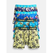 SpongeBob SquarePants Boys Boxer Briefs, 4-Pack
