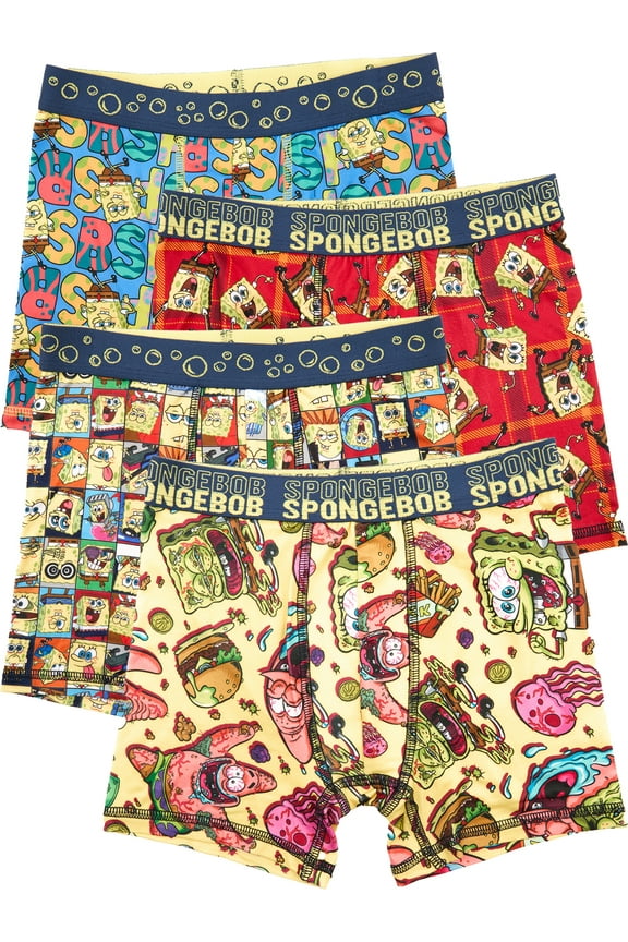 Boys Boxer Brief Underwear, 4-Pack, Sizes XS-XL