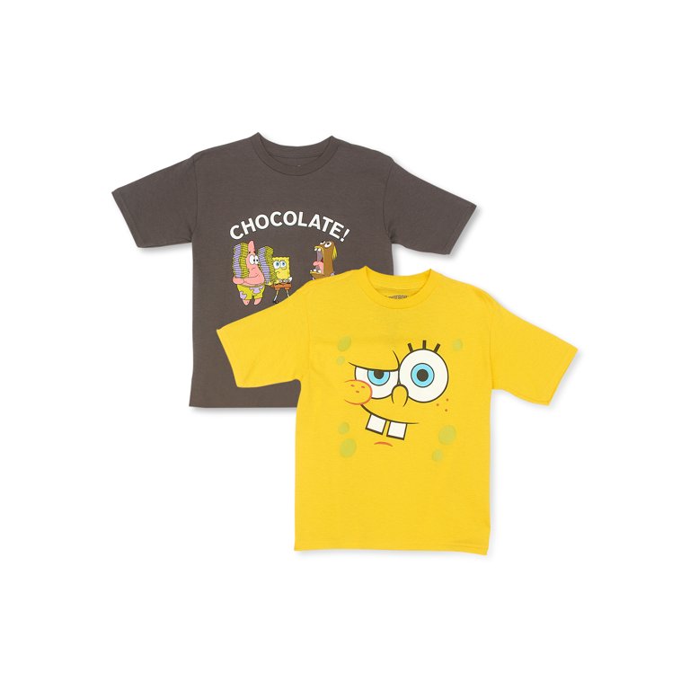  Nickelodeon Spongebob Squarepants 3 Pack Short Sleeve Graphic  T-Shirt: Clothing, Shoes & Jewelry