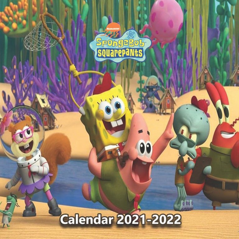 Spongebob Squarepants Calendar 2021-2022: Amazing calendar 2021-2022 with  18 colored pictures and 18 funny note pages-8.5x8.5 in-January of 2021  -june of 2022 planner -kids, students, Spongebob lovers - Walmart.com