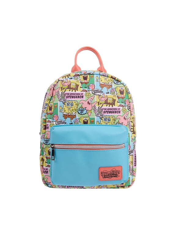 Spongebob Squarepants Character All-Over Print 11" Mini Backpack