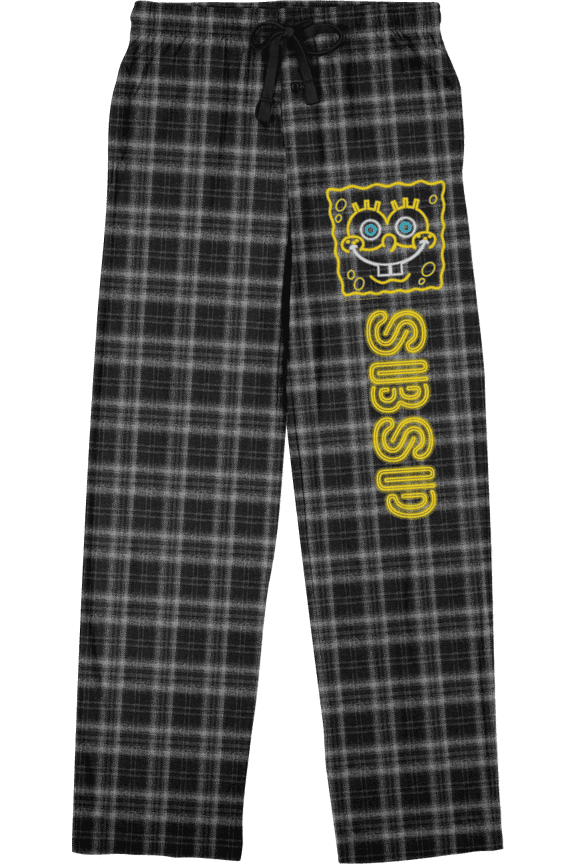 Spongebob Squarepants Character Print Pajama Pants for Men