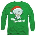 thumbnail image 1 of Spongebob Squarepants Christmas Bah Humbug Squidward Unisex Adult Long-Sleeve T Shirt, 1 of 2