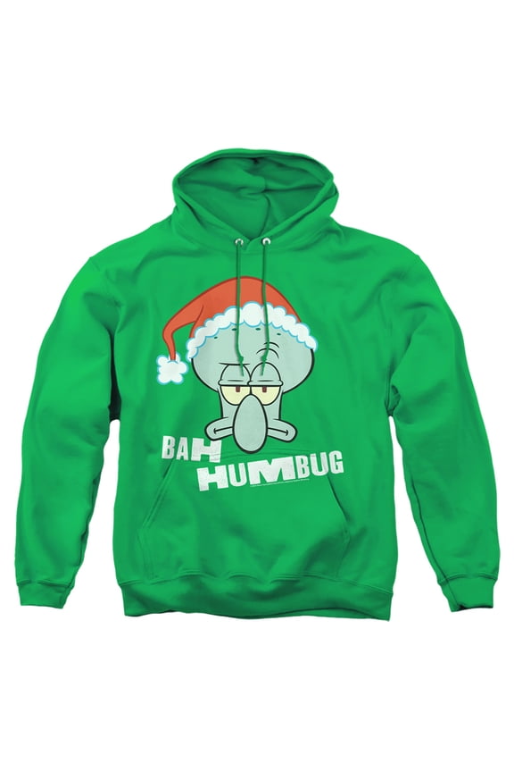 Christmas Bah Humbug Squidward Unisex Adult Pull-Over Hoodie