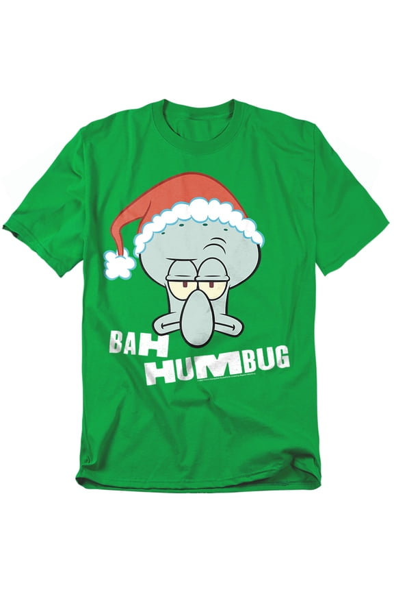 Christmas Bah Humbug Squidward Unisex Adult T Shirt